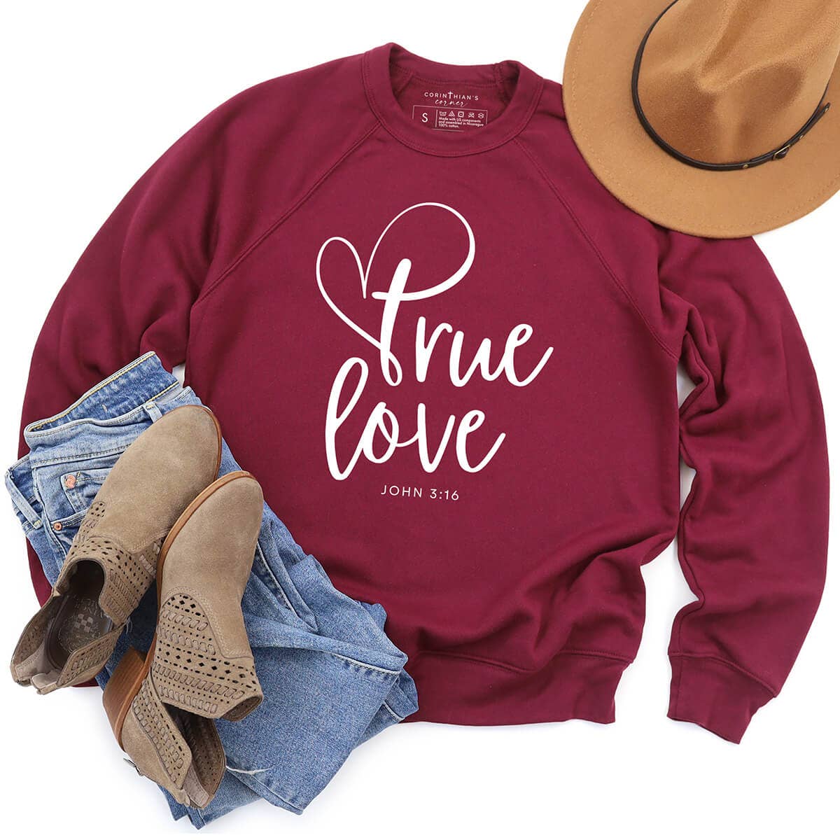 True Love Premium Fleece Sweatshirt T-Shirts, Hoodie | PodTeesHub.com