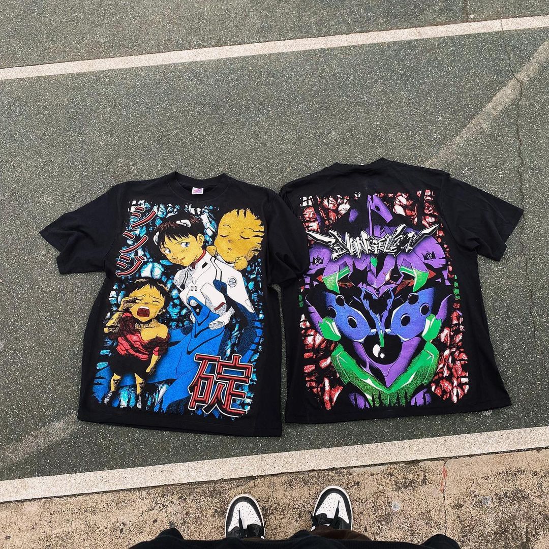 Vintage Neon Genesis Evangelion Shinji Ikari Bootleg T-Shirts, Hoodie, Sweatshirt | PodTeesHub.com