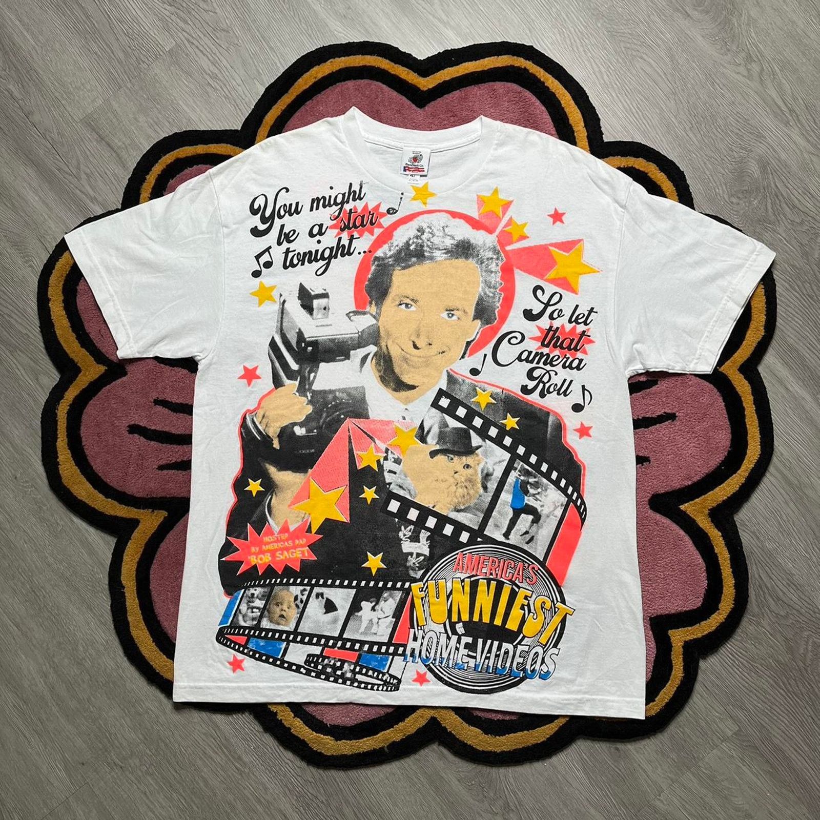 Rap Tees Backstock Co Bob Saget Double Sided Graphic Rap T Shirt Xl Hoodie, Sweatshirt | PodTeesHub.com