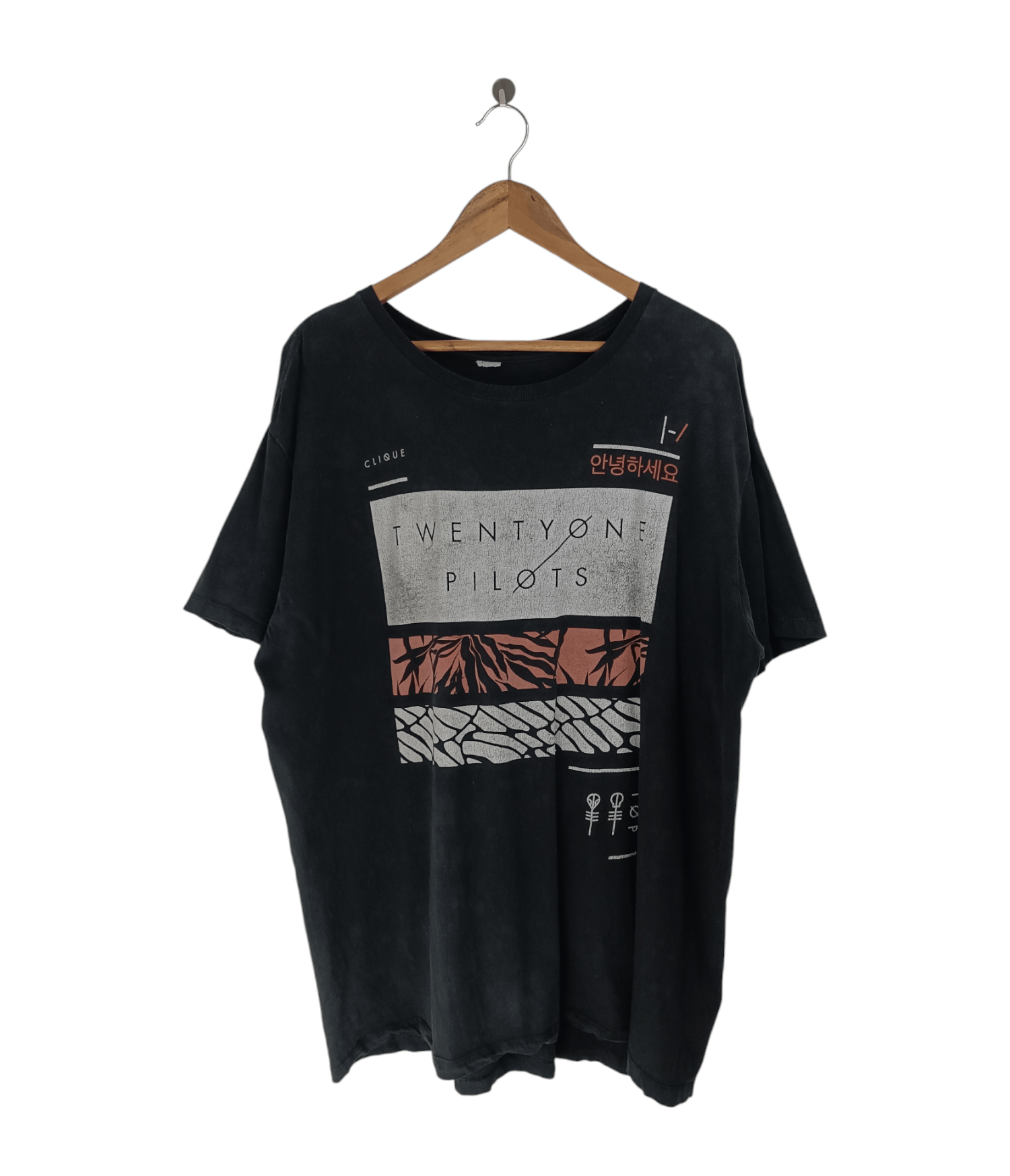 Band Tees Thrash Faded Vintage Twenty One Pilot South Korea Tour Tee Hoodie, Sweatshirt | PodTeesHub.com