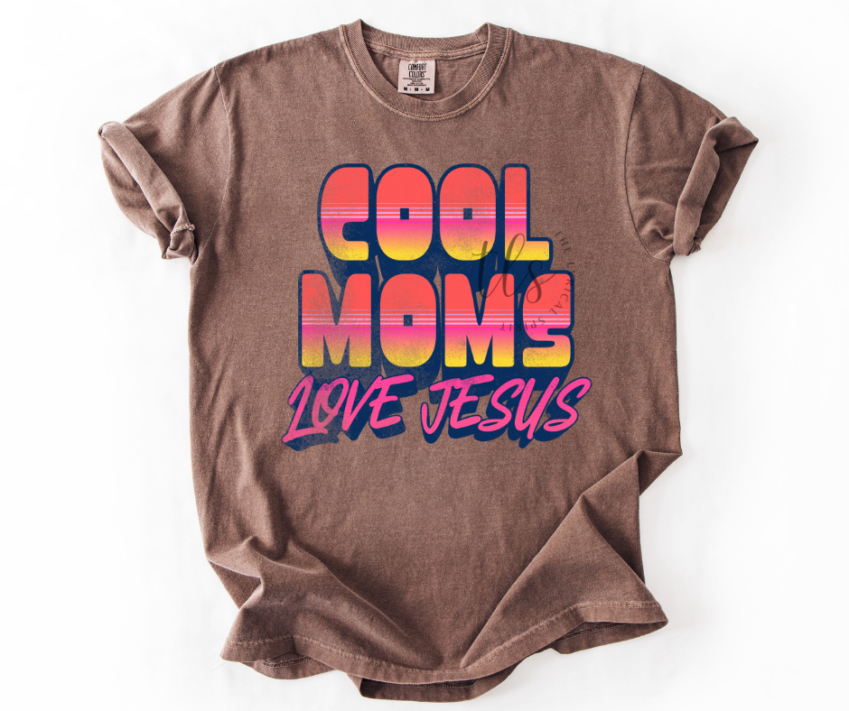Exclusive Cool Moms Love Jesus T-Shirt Hoodie, Sweatshirt | PodTeesHub.com