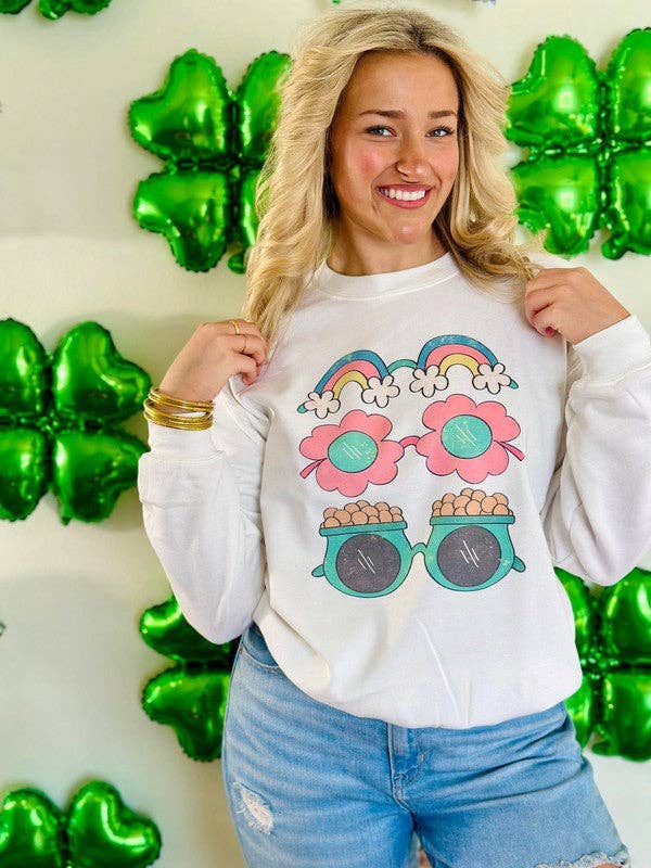 St. Patrick's Day Lucky Glasses Stack Sweatshirt T-Shirts, Hoodie | PodTeesHub.com