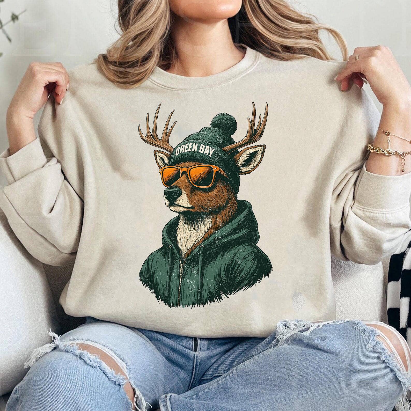 Vintage Green Bay Football Retro 90s Crewneck Tee Hoodie, Sweatshirt | PodTeesHub.com