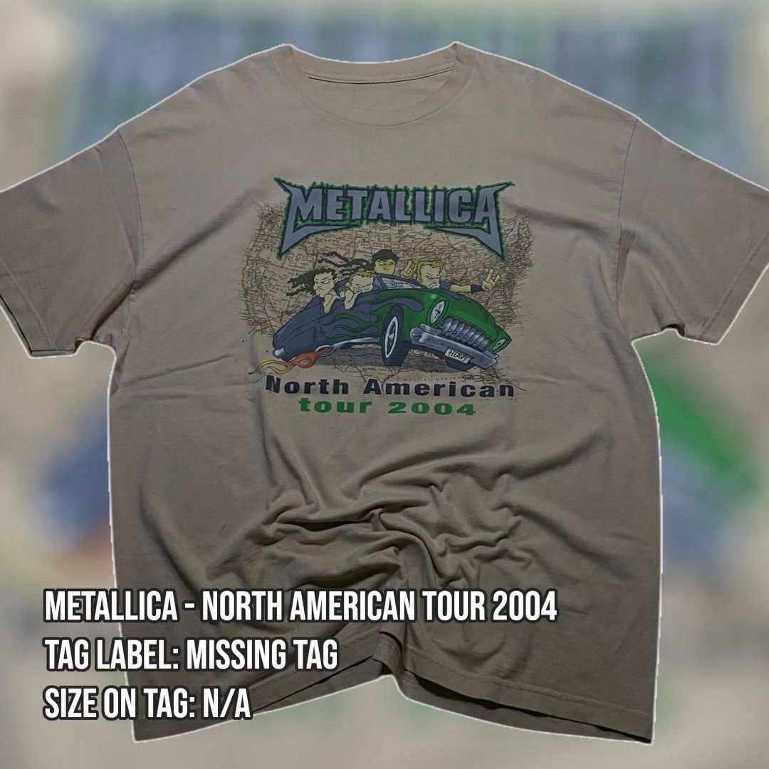 Metallica North American Tour 2004 Band Tee Hoodie, Sweatshirt | PodTeesHub.com