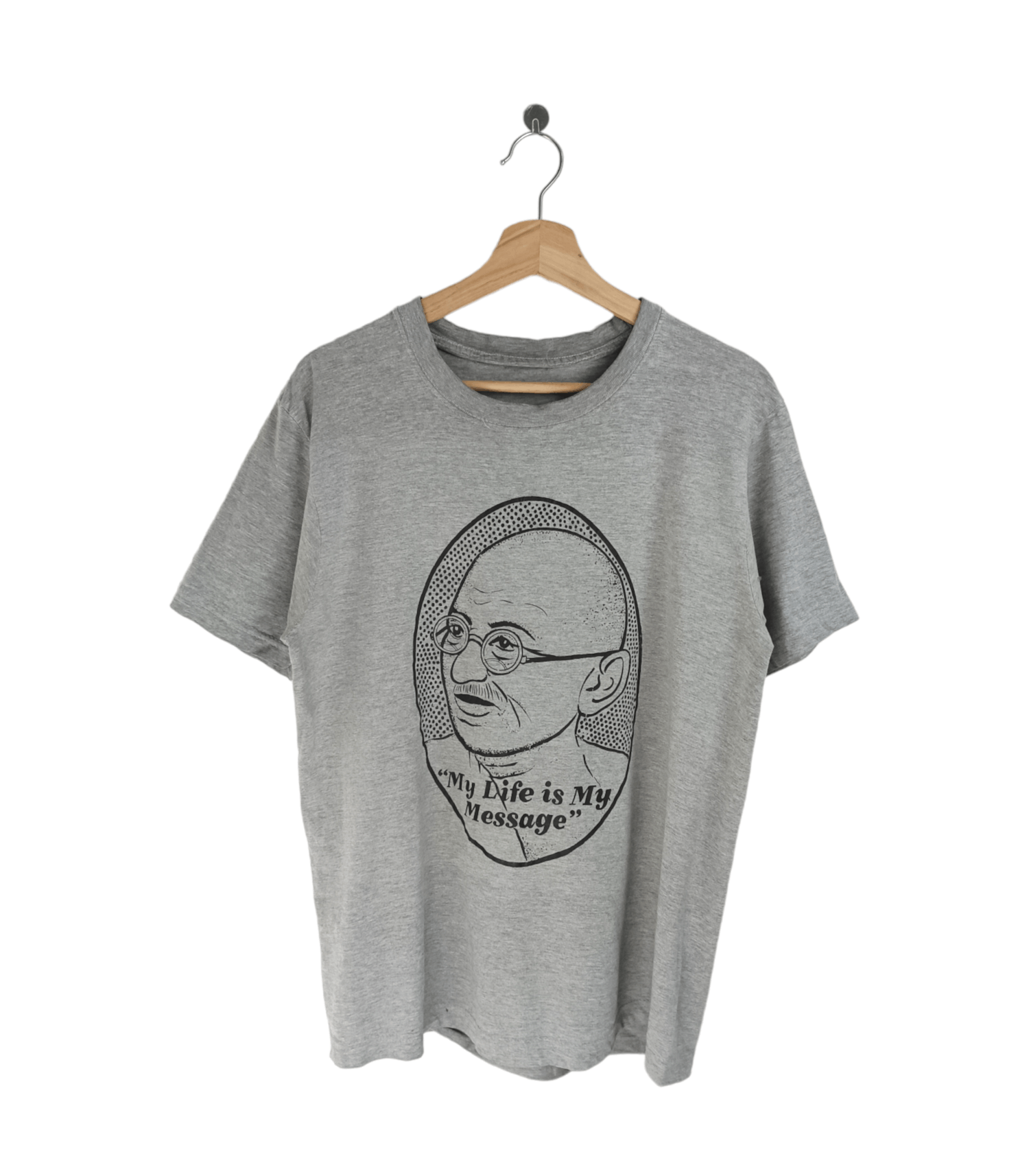 Thrashed Faded Vintage Mahatma Gandhi Adult Humor Funny Tee Hoodie, Sweatshirt | PodTeesHub.com