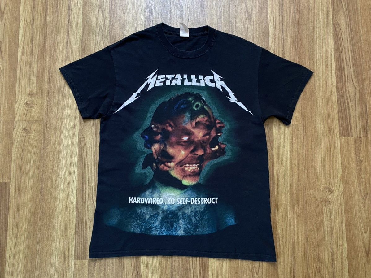 Band Tees Y2k Metallica Hardwired Self Destruct T Shirt Tee Megadeth Hoodie, Sweatshirt | PodTeesHub.com