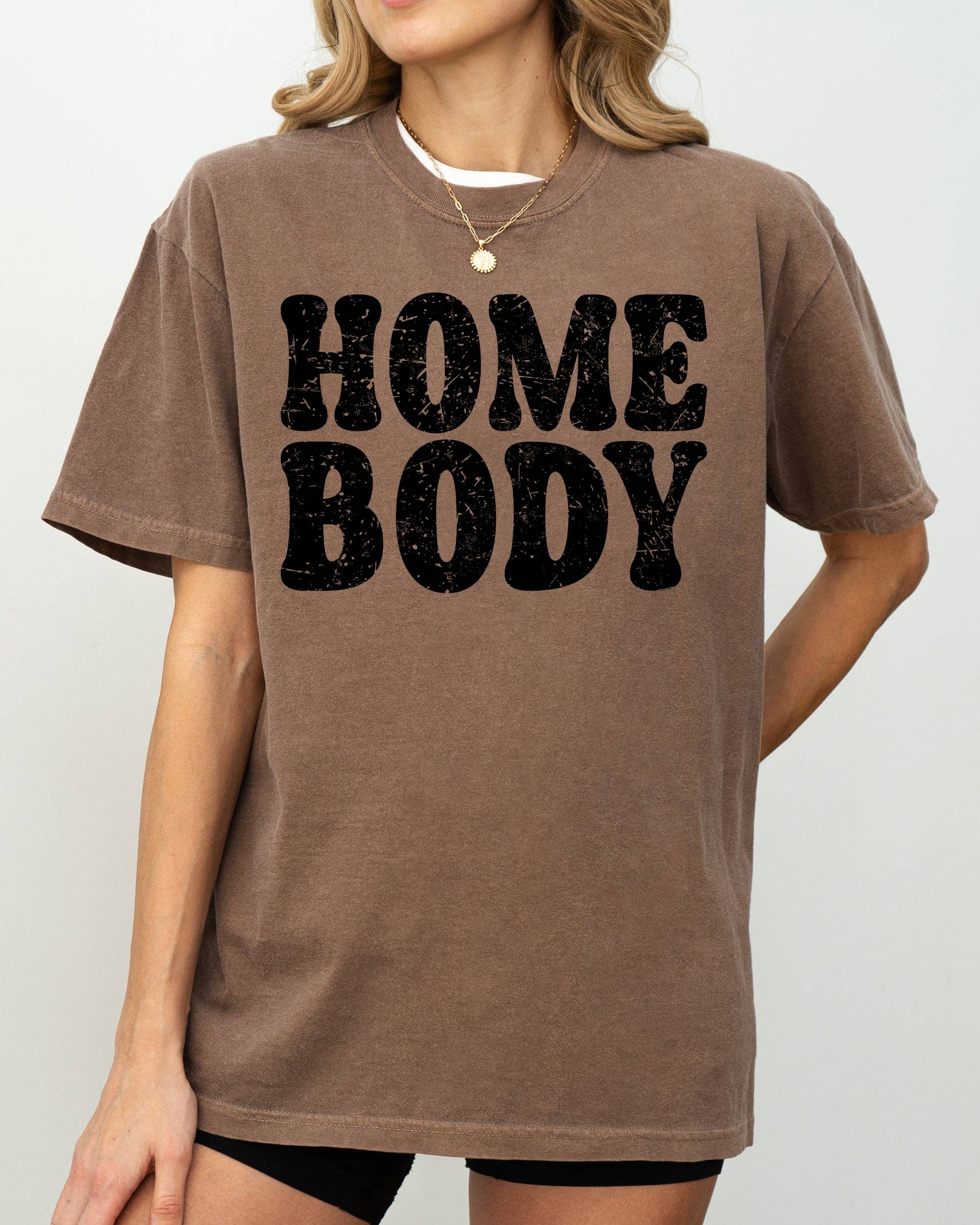 Homebody, Retro Design, Cozy, Mental Health Home Body Shirt Hoodie, Sweatshirt | PodTeesHub.com
