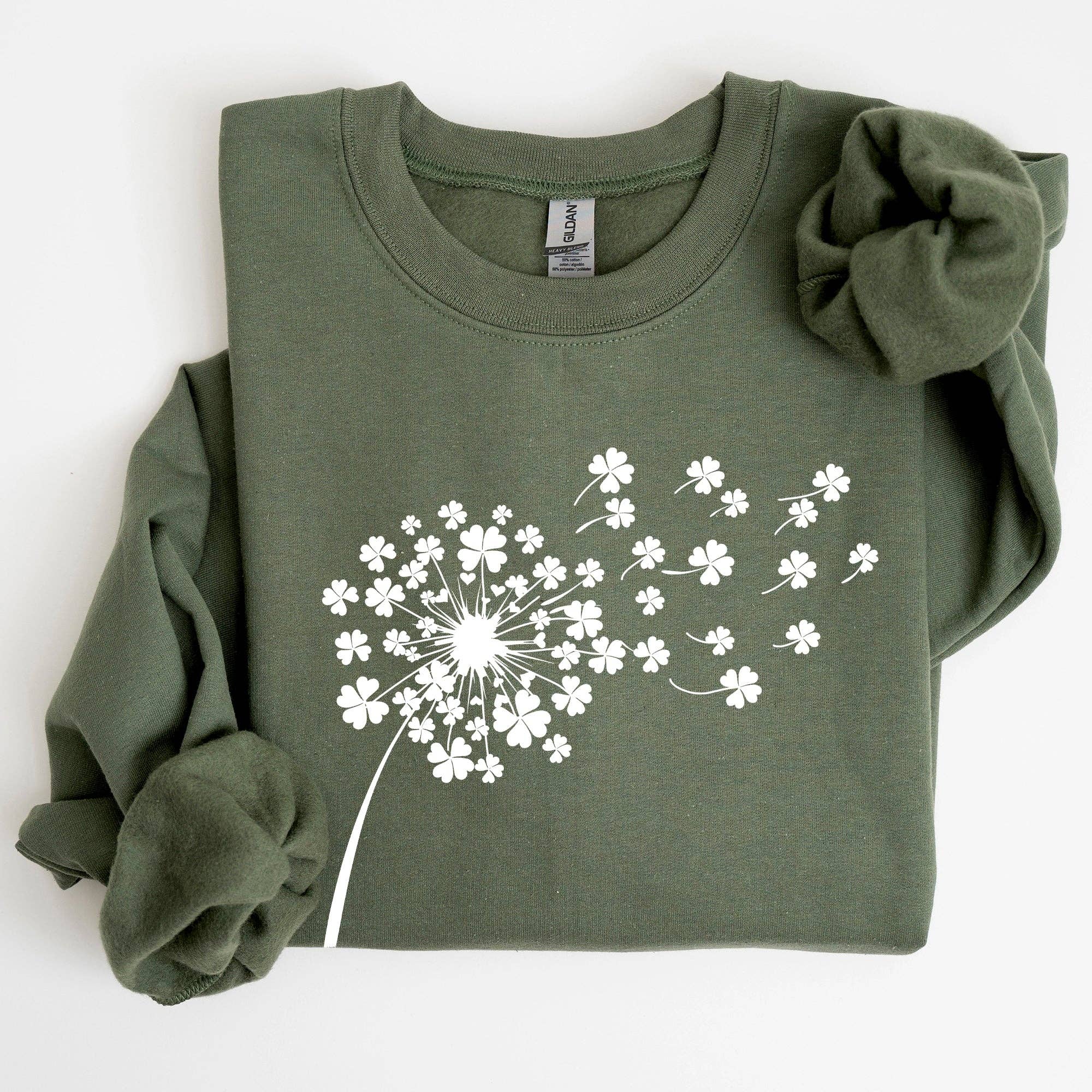 Dandelion, St Patrick's Day, Shamrocks Sweatshirt T-Shirts, Hoodie | PodTeesHub.com