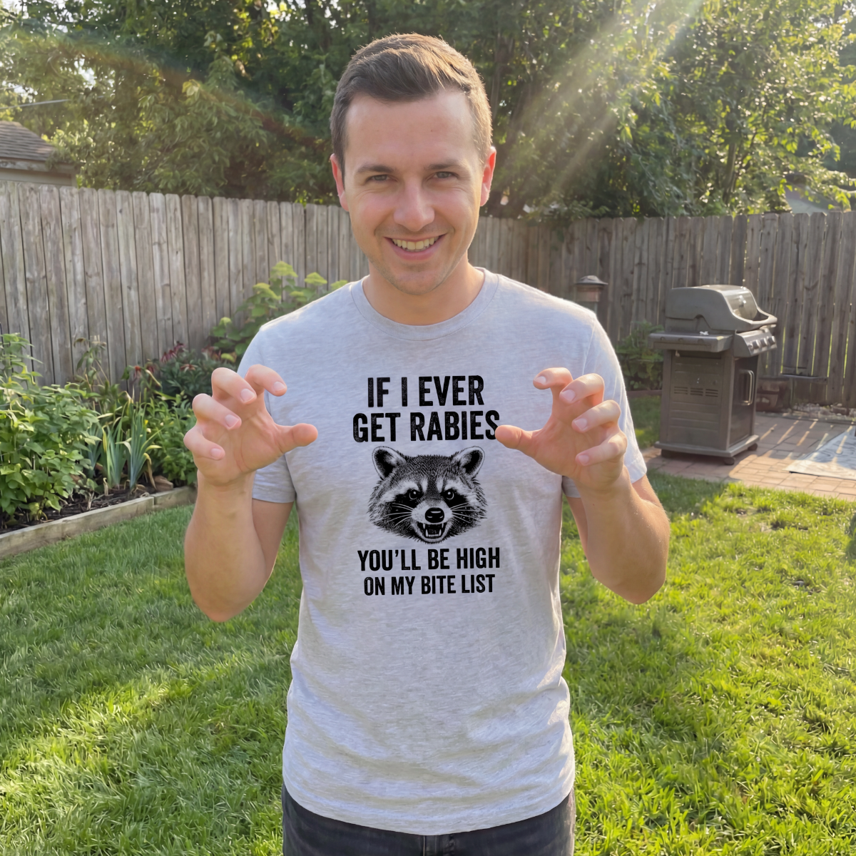 If I Ever Get Rabies You'll Be High Up On My Bite - T-Shirt Hoodie, Sweatshirt | PodTeesHub.com