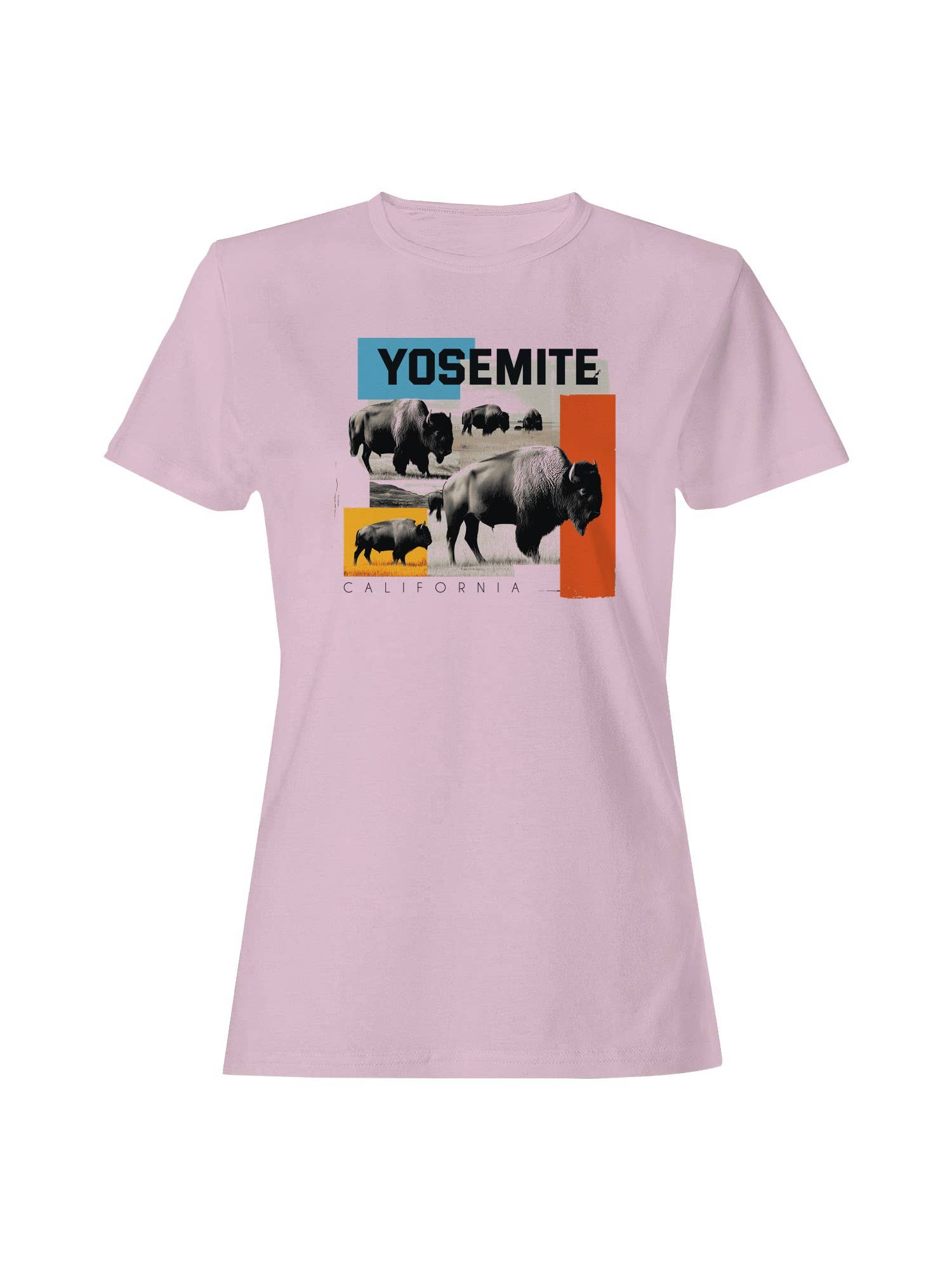 Yosemite Bison Landscape Art Women's T-Shirt Hoodie, Sweatshirt | PodTeesHub.com