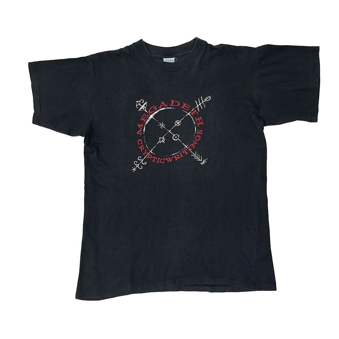 Band Tees Megadeth 97 90s Cryptic Writings World Tour Vtg Band Tee Hoodie, Sweatshirt | PodTeesHub.com
