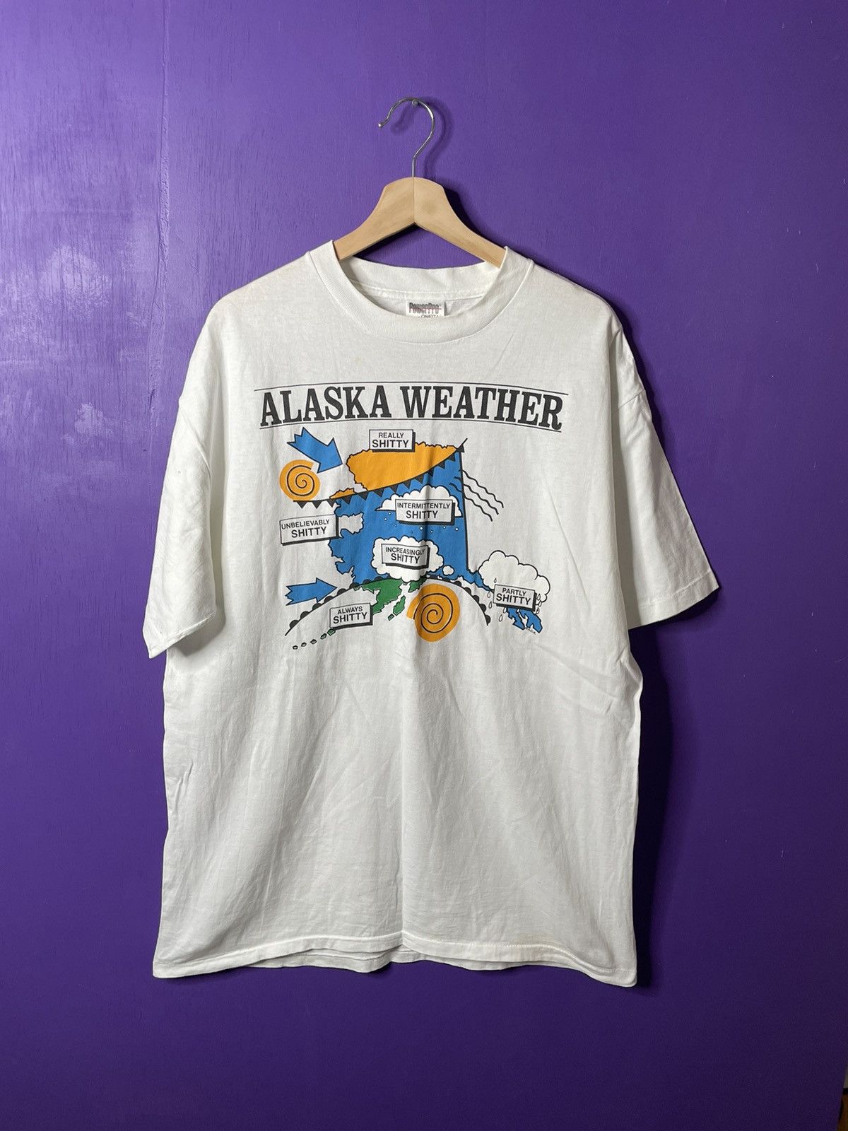 Vintage 90s Alaska Weather Funny T Shirt Hoodie, Sweatshirt | PodTeesHub.com