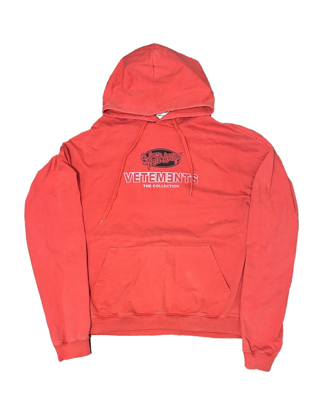Vetements Ss18 Oversized The Collection Graffiti Logo Hoodie T-Shirts, Sweatshirt | PodTeesHub.com