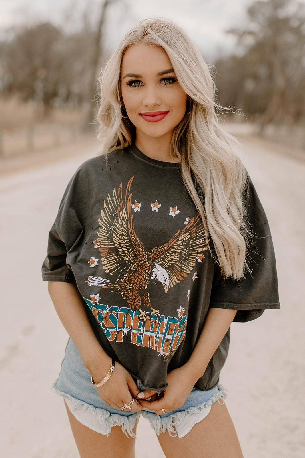 Desperado Oversized 80's Cropped T Shirt.Jpg Hoodie, Sweatshirt | PodTeesHub.com