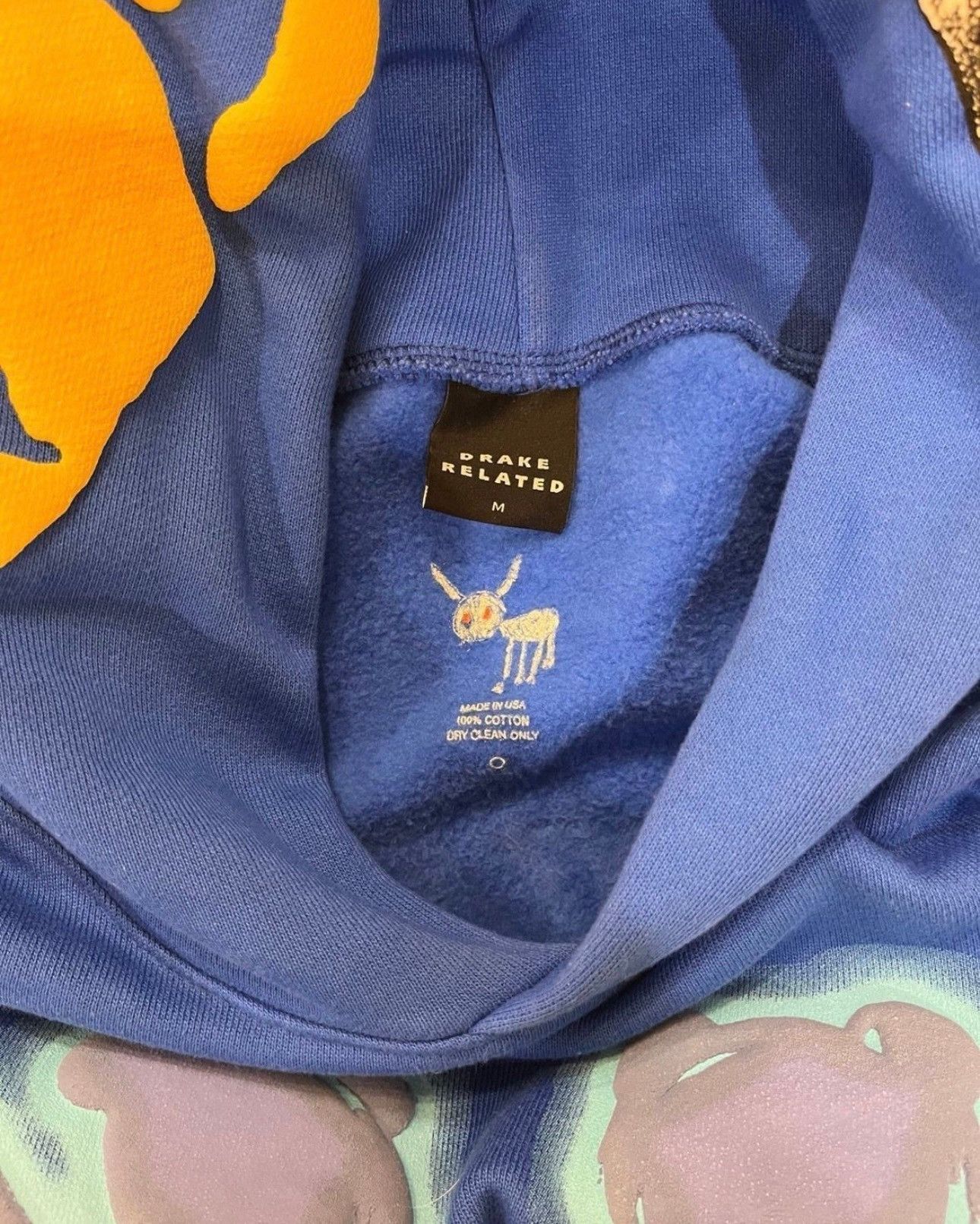 J Cole X October S Very Own Drake For All The Dogs Blue Hoodie Sz M Fatd Big As The What T-Shirts, Sweatshirt