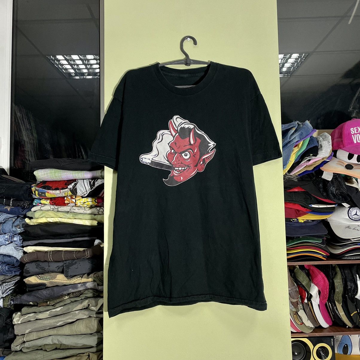 Vintage 90s 666 Skulls Devil Dead Face Vamp Horror Tee 90s Hoodie, Sweatshirt | PodTeesHub.com