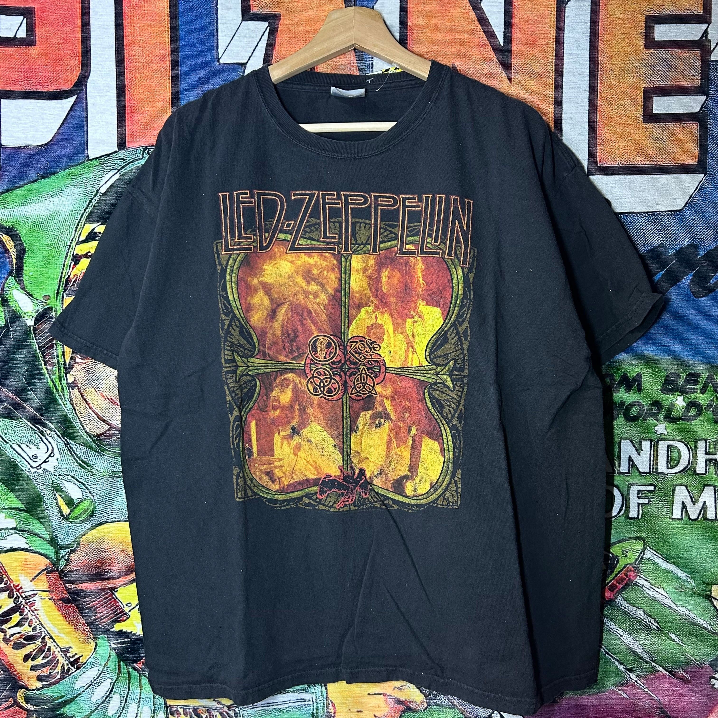 Zeppelin Y2k Led Zeppelin Band Tee Size Xl Hoodie, Sweatshirt | PodTeesHub.com