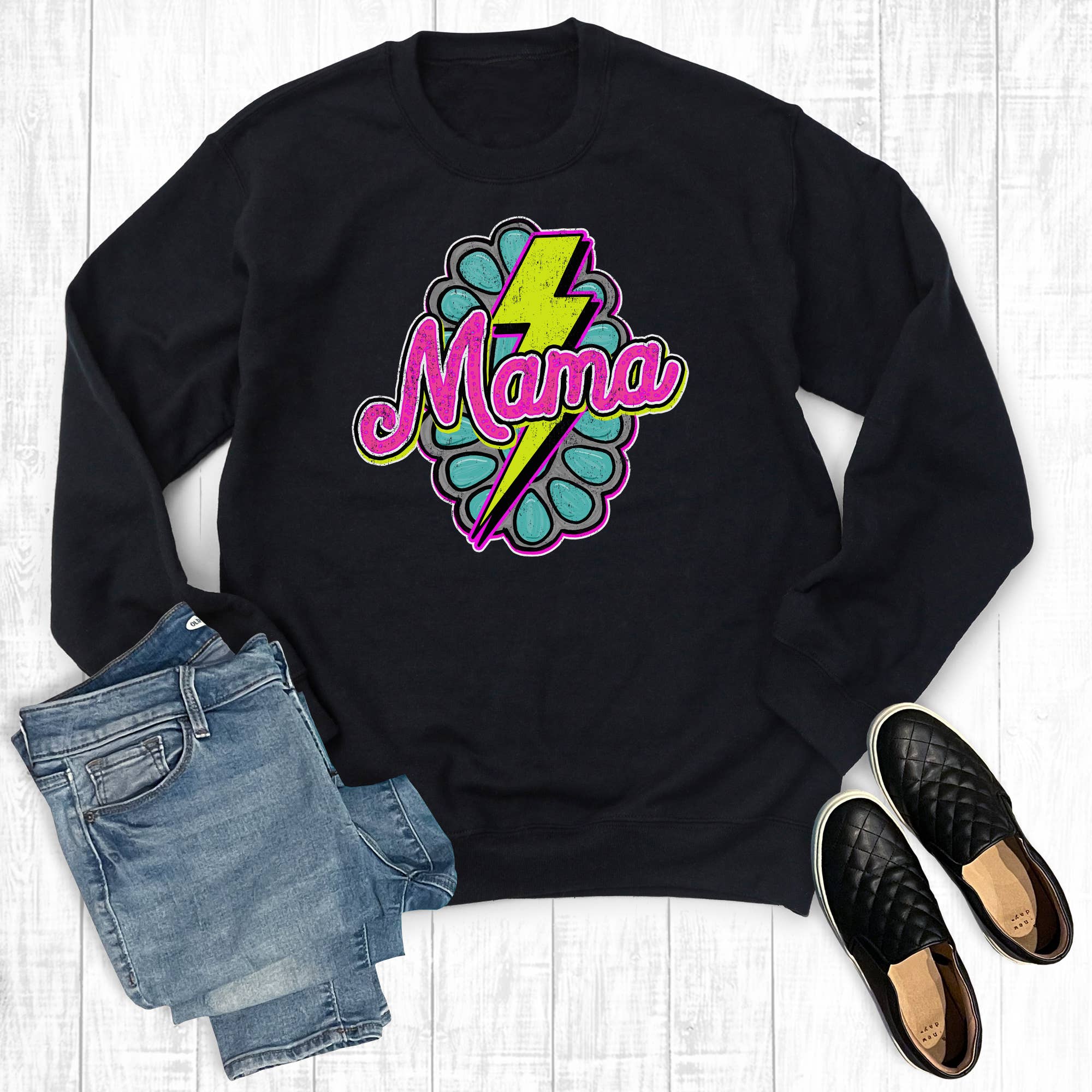 Western Turquoise Concho Mama Sweatshirt T-Shirts, Hoodie | PodTeesHub.com