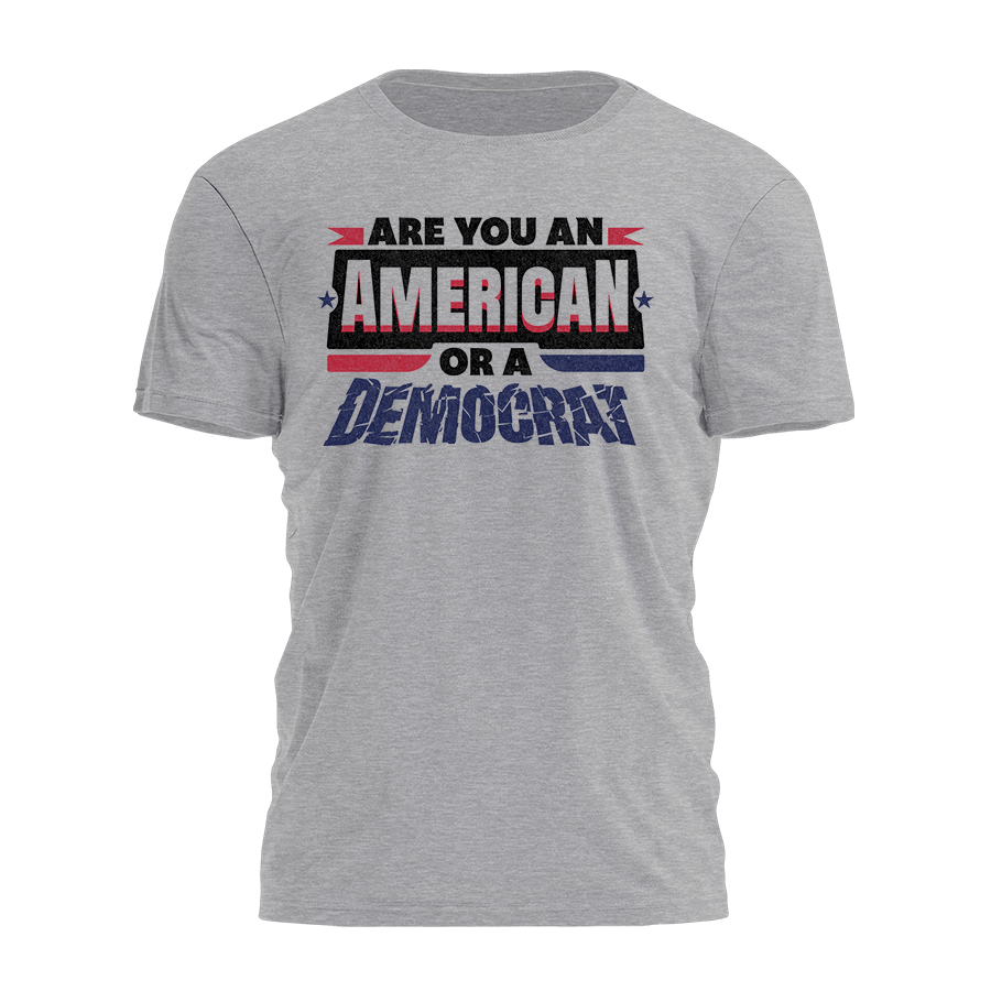 Are You An American or A Democrat Tee - 2730 Hoodie, Sweatshirt | PodTeesHub.com