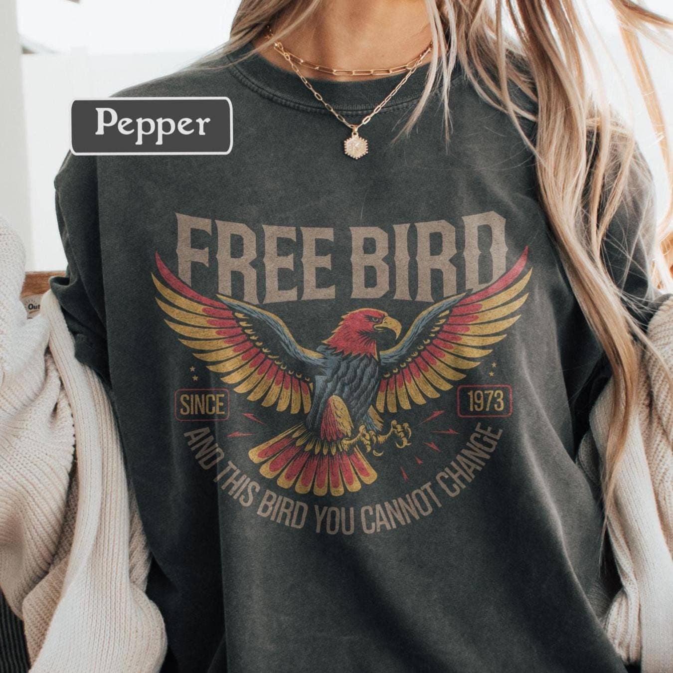 Vintage Lynyrd Skynyrd Free Bird Band Tshirt Retro Hoodie, Sweatshirt | PodTeesHub.com