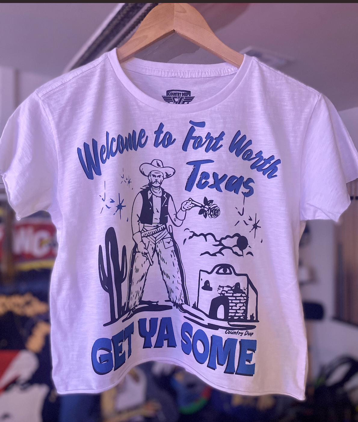 Get Ya Some Fort Worth Baby Doll Cropped Tee Hoodie, Sweatshirt | PodTeesHub.com