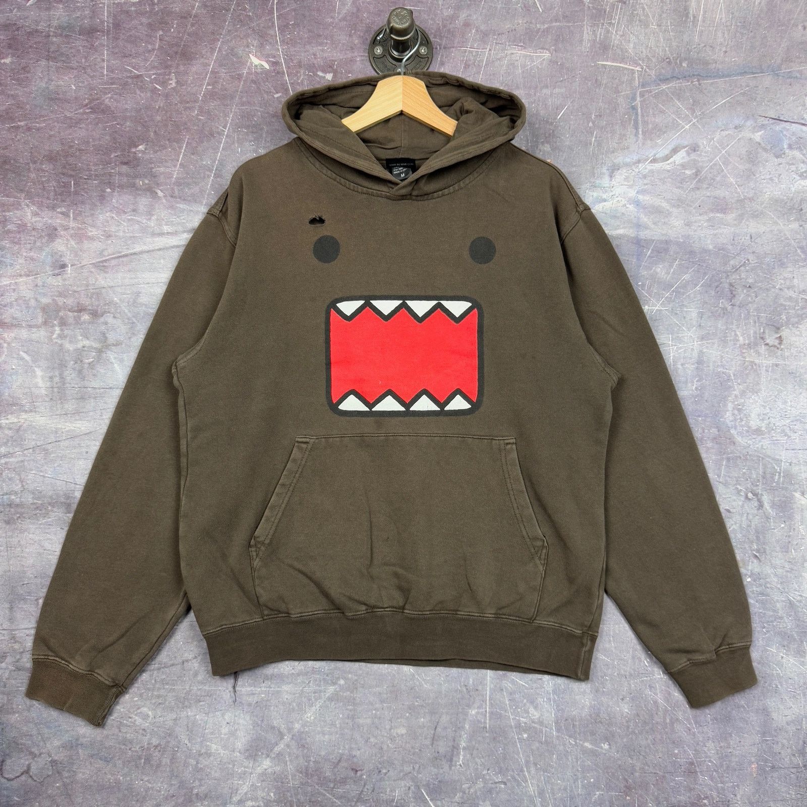 Vintage 00s Brown Original Domo Kun Rare Men S Hoodie Medium 1324 T-Shirts, Sweatshirt | PodTeesHub.com