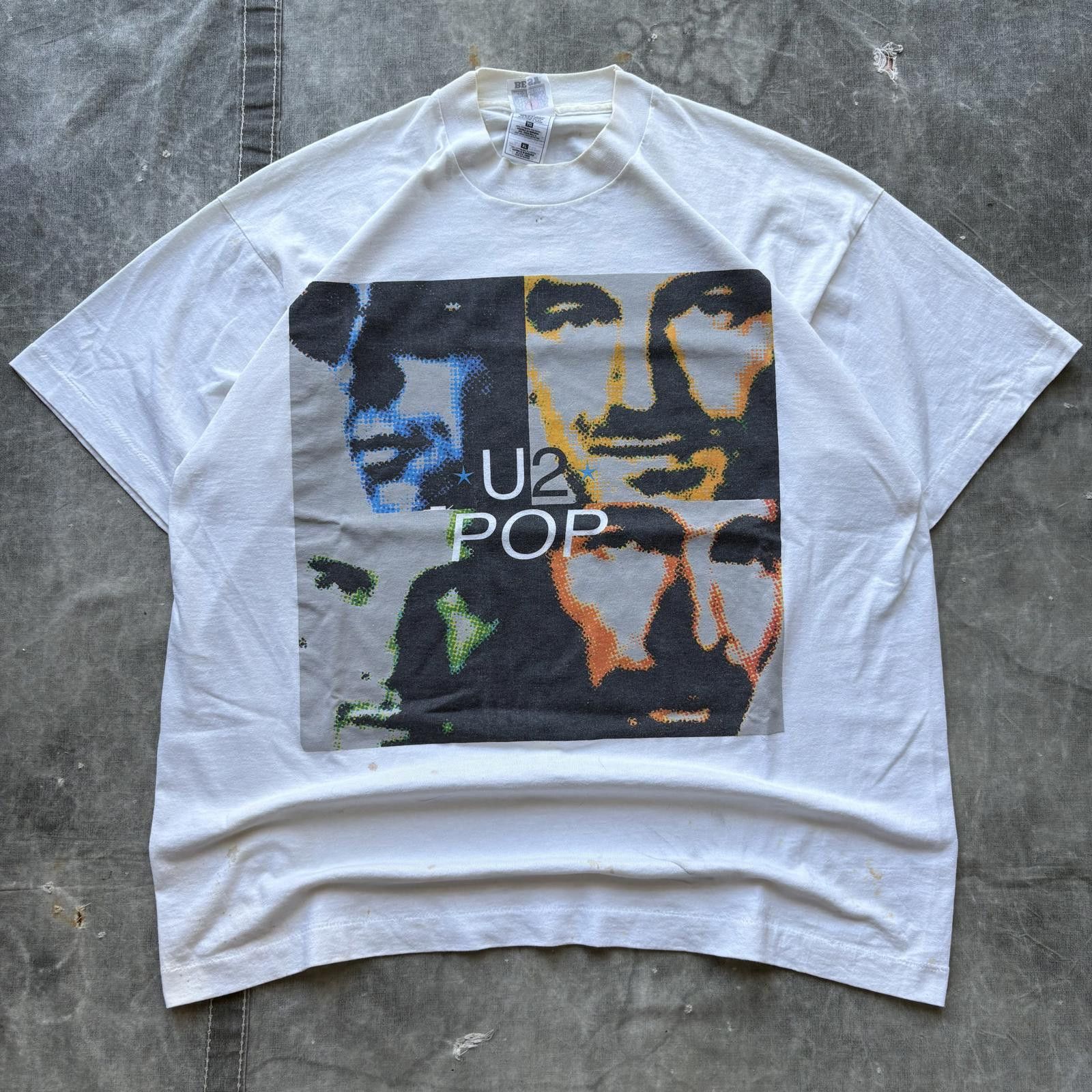 Band Tees Vintage 90s U2 Pop Mart Tour Unique Rock Band Music Shirt Hoodie, Sweatshirt | PodTeesHub.com