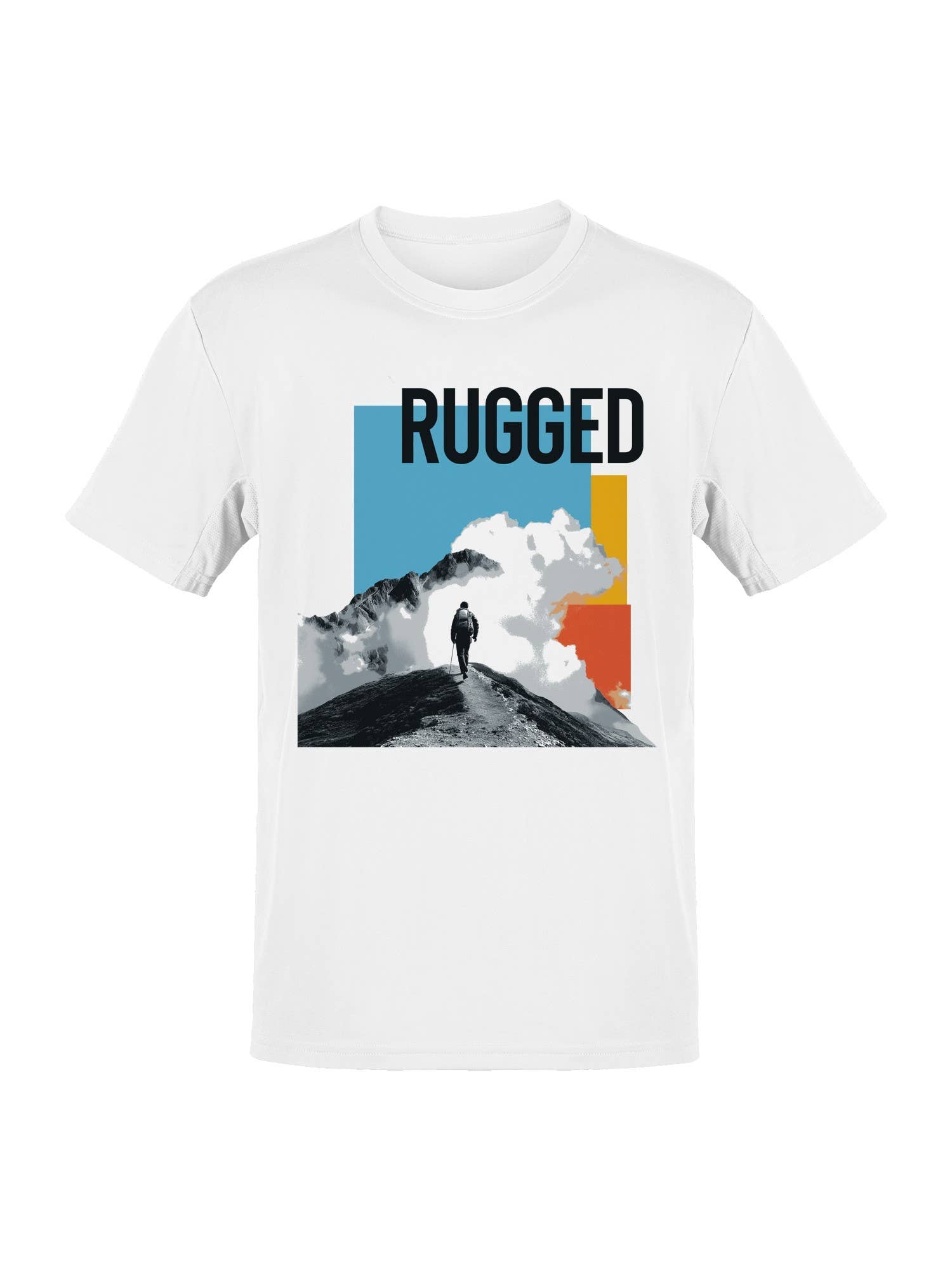 Rugged Mountain Adventure Design Men's T-Shirt Hoodie, Sweatshirt | PodTeesHub.com
