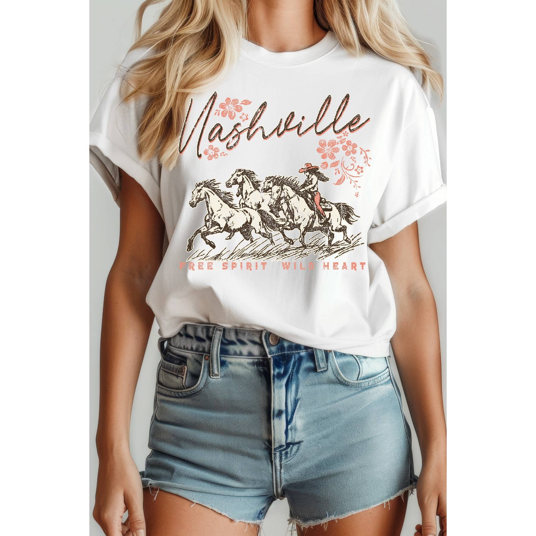Nashville Free Spirit Short Sleeve Tee Hoodie, Sweatshirt | PodTeesHub.com