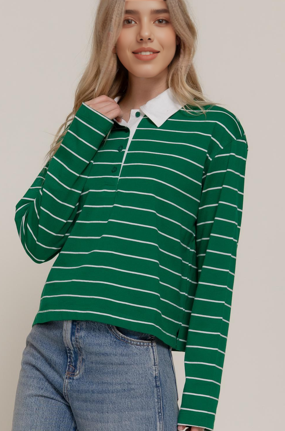 .0826 Long Sleeve Y/D Stripe Cotton Polo Shirt SI-28673 Hoodie, Sweatshirt | PodTeesHub.com