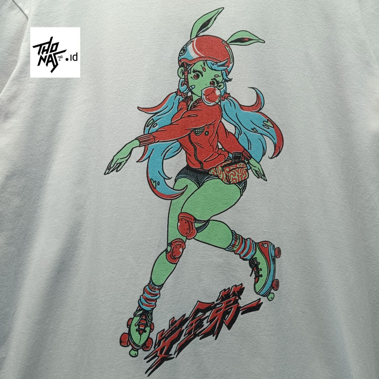 Anime Safety First Skater Girl Ringer T Shirt Hoodie, Sweatshirt | PodTeesHub.com