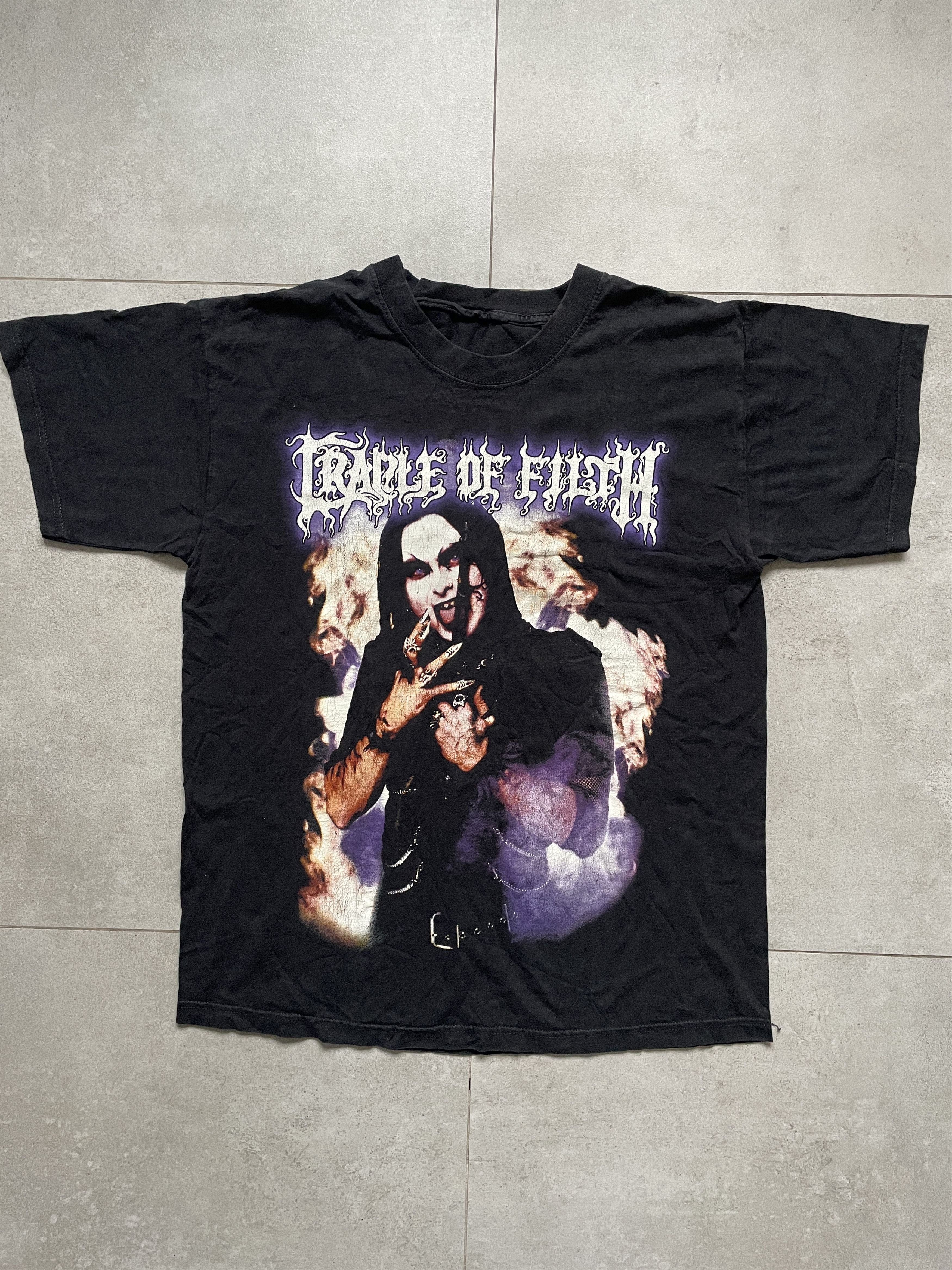 Vintage 90s Cradle Of Filth Black Washed Tees Hoodie, Sweatshirt | PodTeesHub.com