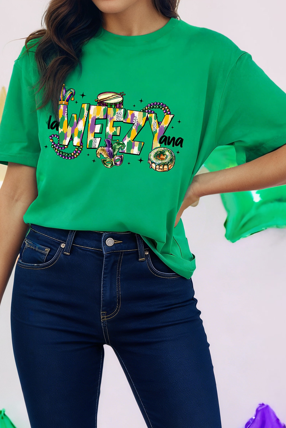 Weezy Graphic Festive Holiday Mardi Gras T Shirt (S-3XL) Hoodie, Sweatshirt | PodTeesHub.com