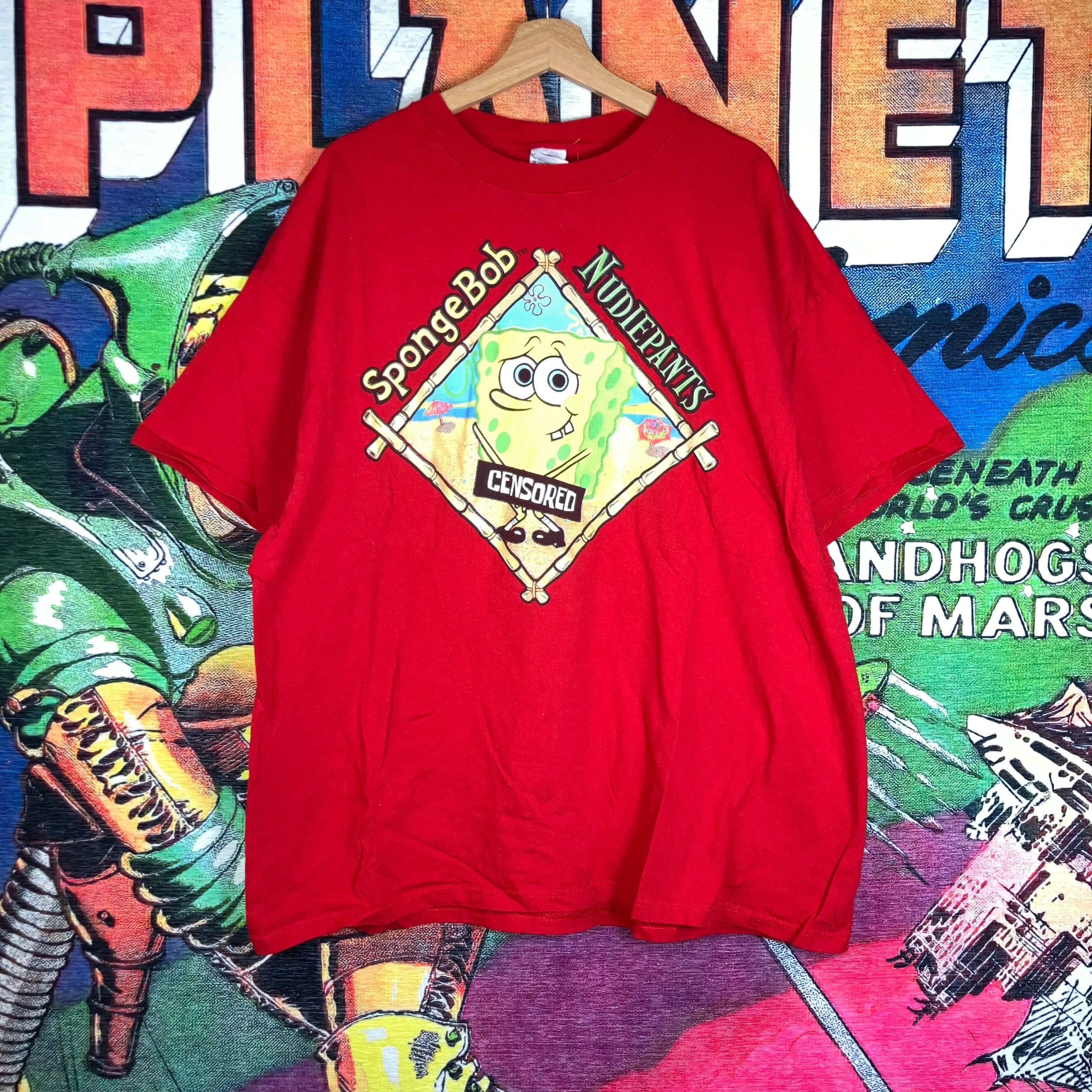 Vintage Y2k Spongebob Nudiepants Tee Size 2xl Hoodie, Sweatshirt | PodTeesHub.com
