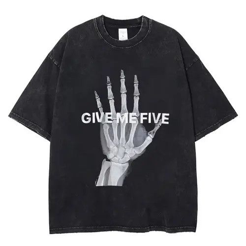 Rei Skeleton Graphic Washed T Shirt Hoodie, Sweatshirt | PodTeesHub.com