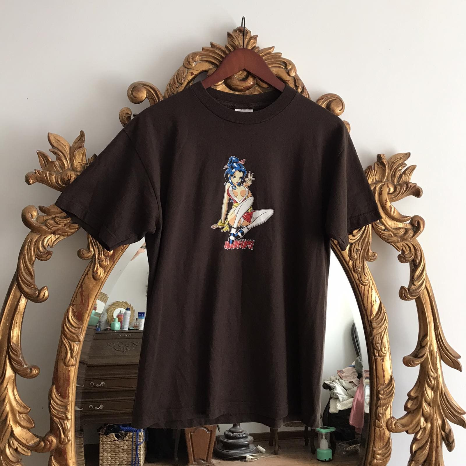 Anime Rare Vintage Hook Ups Skate Tee Anime Usa Sz M Hoodie, Sweatshirt | PodTeesHub.com
