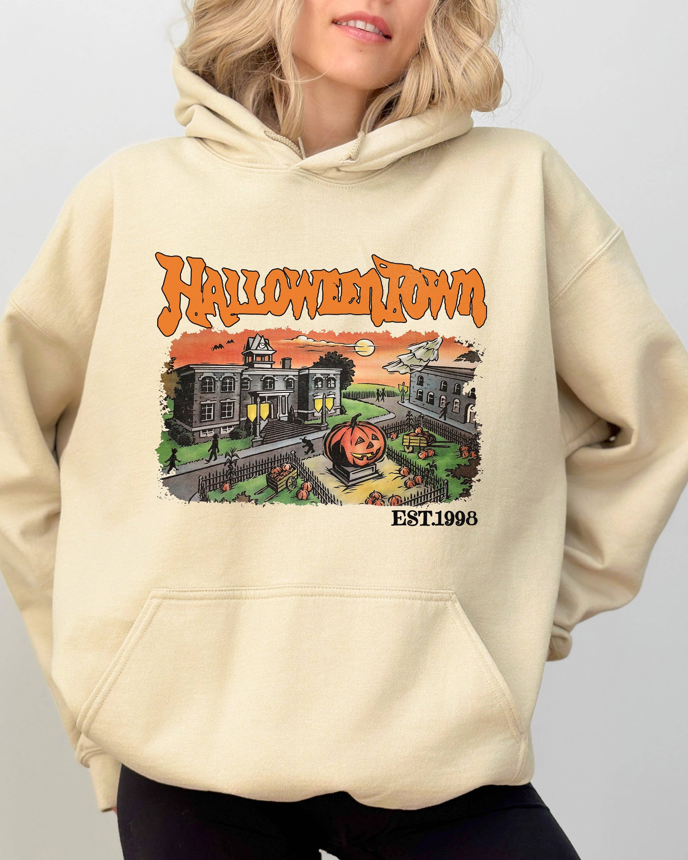 Halloweentown, Horror Movie, Skeleton Ghost Halloween Hoodie T-Shirts, Sweatshirt | PodTeesHub.com