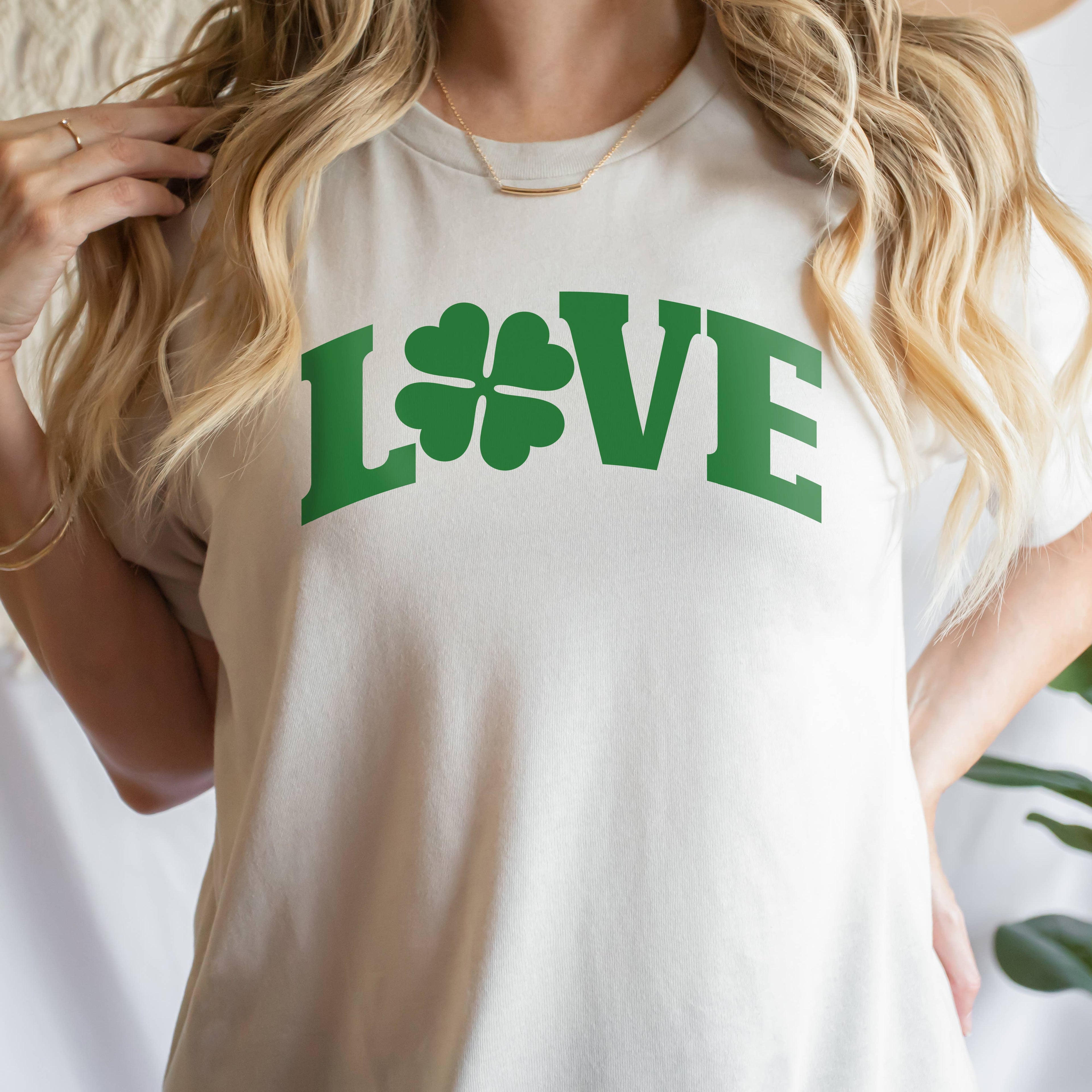 Love Clover Tee | St. Patrick's Day | Sizes XS-2XL Hoodie, Sweatshirt | PodTeesHub.com