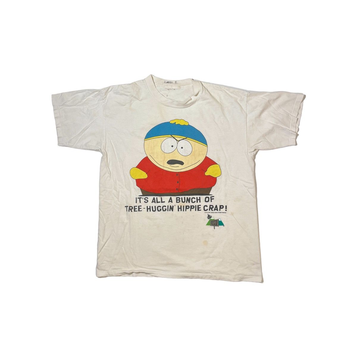 Vintage 1997 South Park Cartman Hippie Bullcrap Tee Hoodie, Sweatshirt | PodTeesHub.com