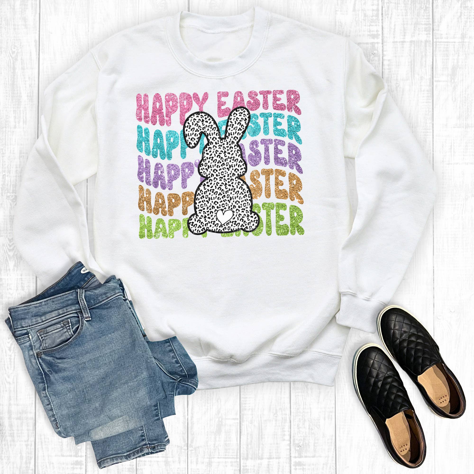 Happy Easter Bunny Sweatshirt T-Shirts, Hoodie | PodTeesHub.com