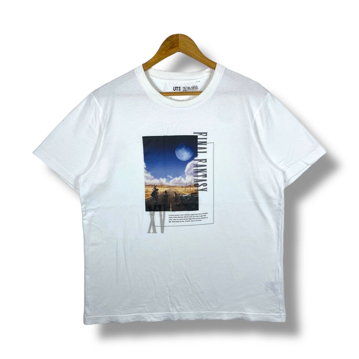 Japanese Brand Final Fantasy 35th Anniversary Graphic Tee Shirt Extra Large Hoodie, Sweatshirt | PodTeesHub.com