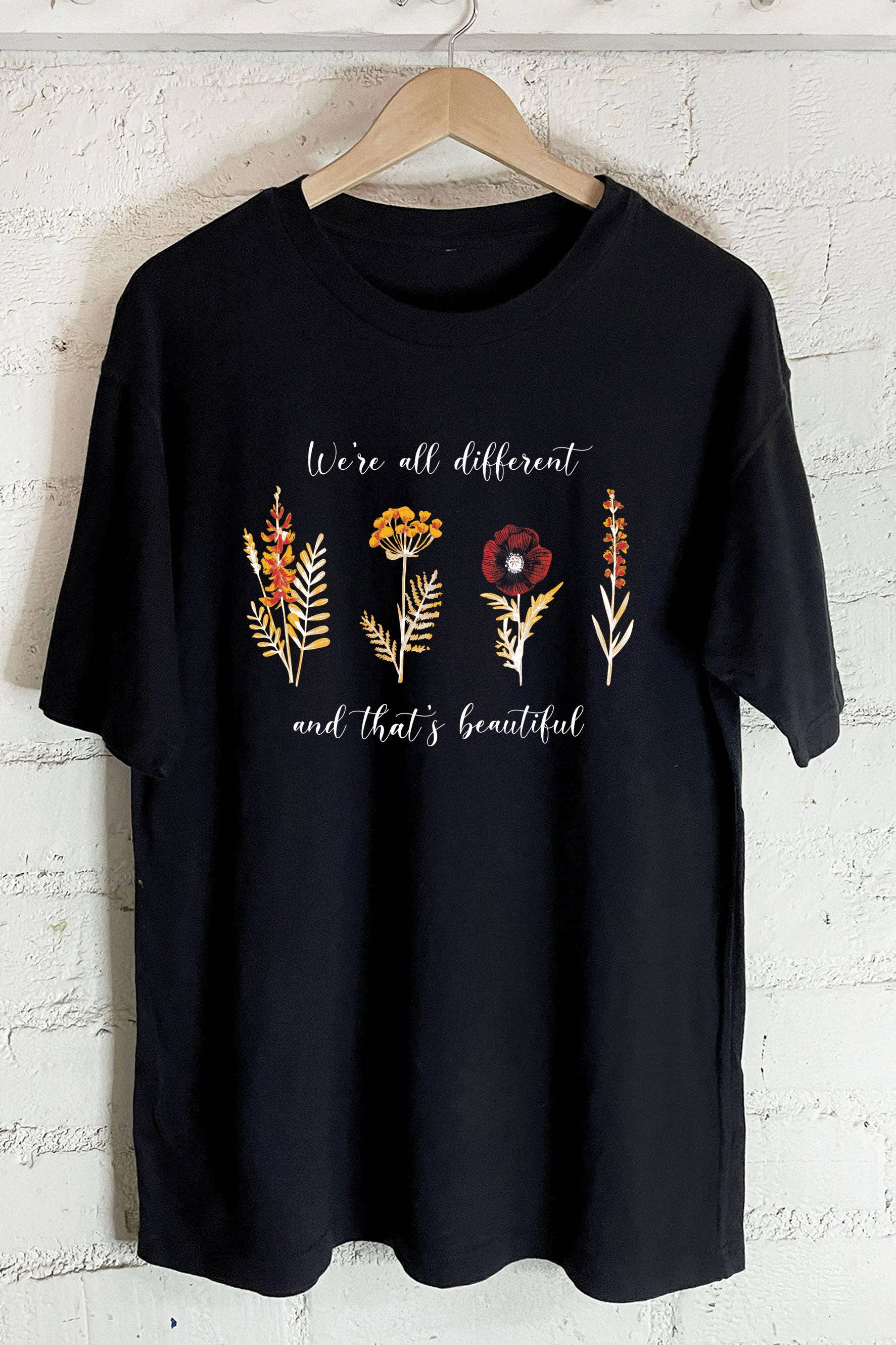 We Are All Different-Oversized Tee Hoodie, Sweatshirt | PodTeesHub.com