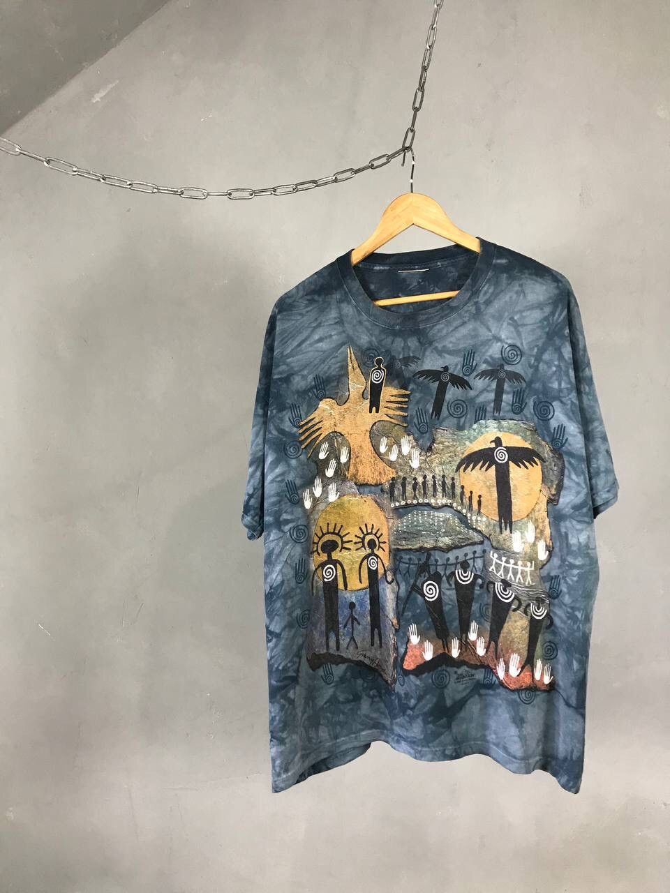 Vintage The Mountain 1999 American Vintage Art Overprinted Tee Hoodie, Sweatshirt | PodTeesHub.com