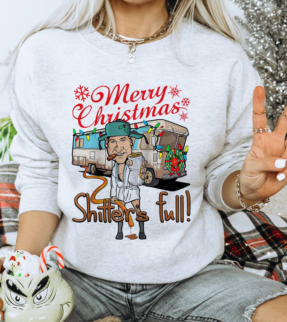 Shitters Full - Christmas Vacation Sweatshirt T-Shirts, Hoodie | PodTeesHub.com