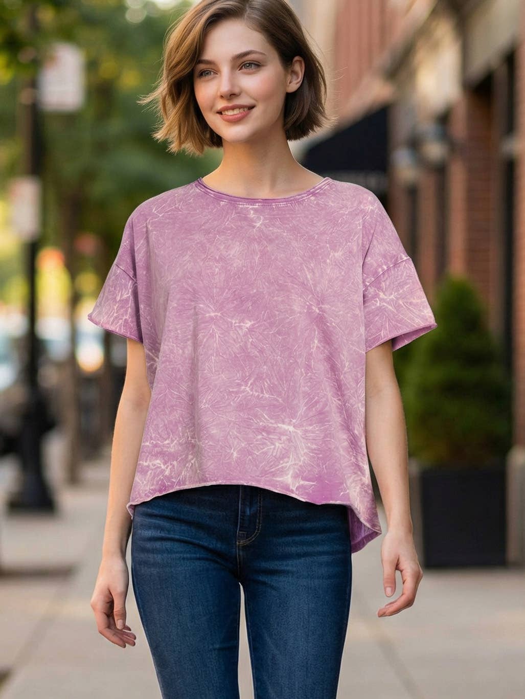 `.Washed Crew Neck Crop Tshirt Hoodie, Sweatshirt | PodTeesHub.com