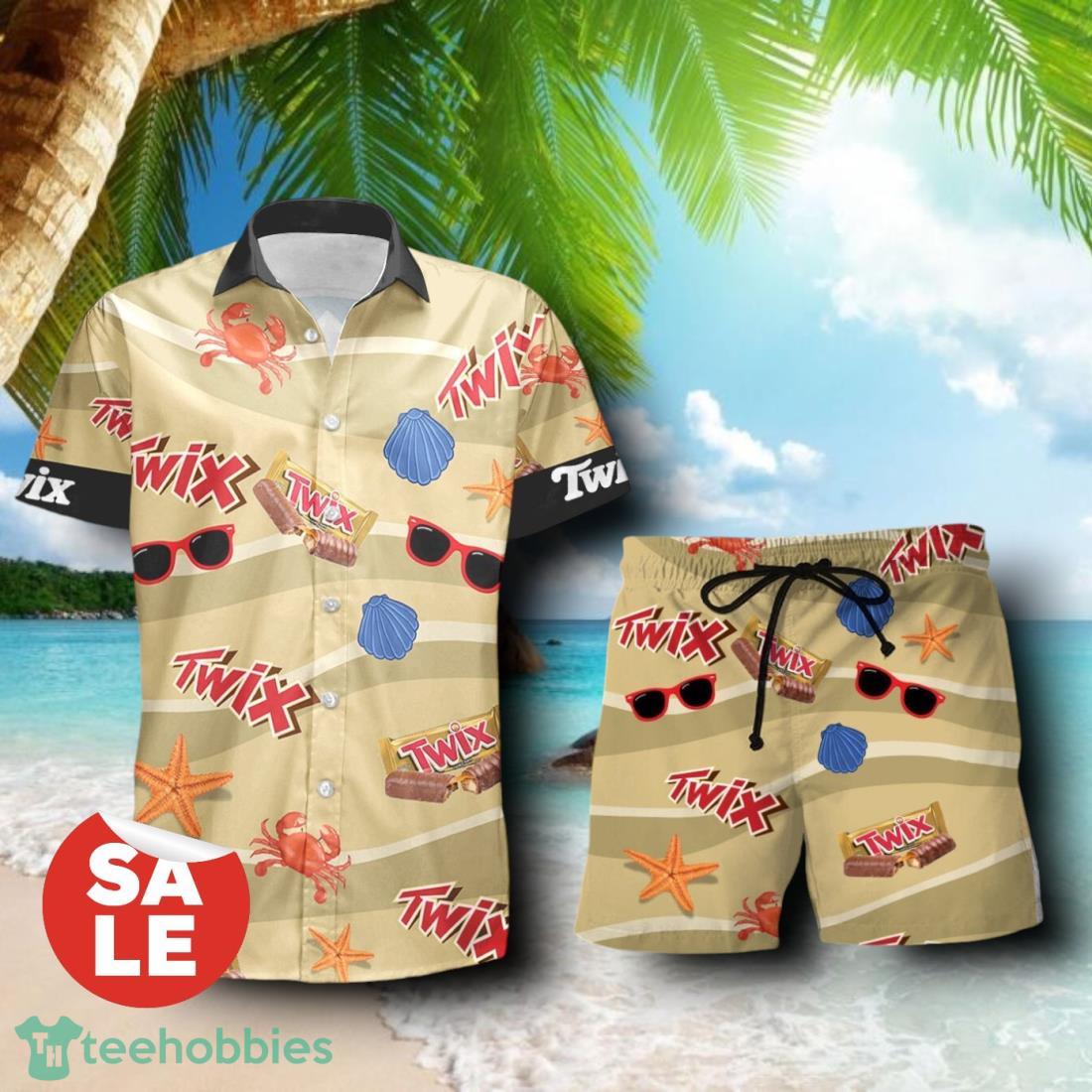 Eggo Summer Seafood Combo Hawaiian Shirt & Shorts For Men Women