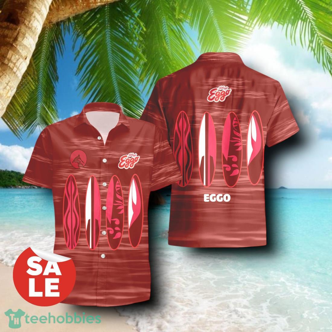 Eggo Surfboard Combo Hawaiian Shirt & Shorts For Men Women