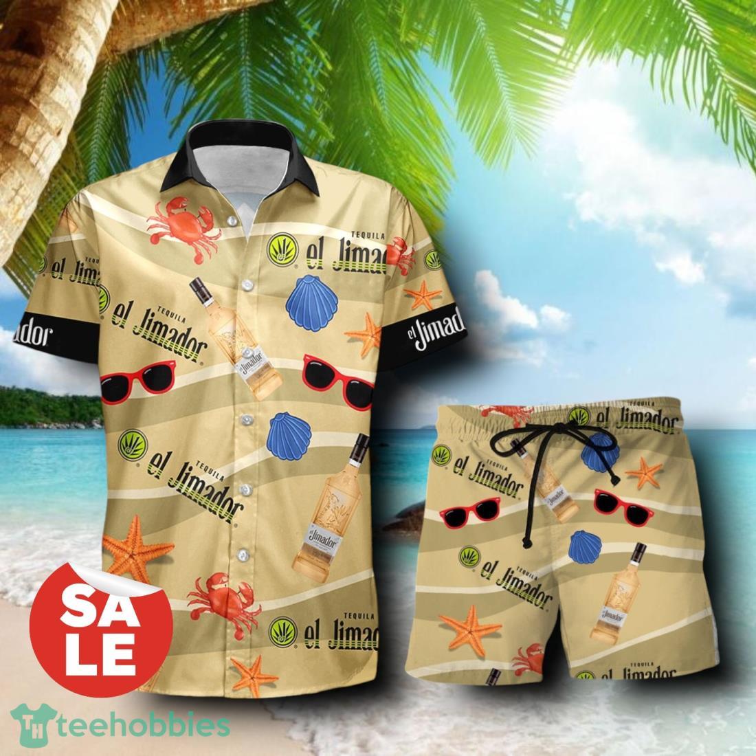 El Jimador Summer Seafood Combo Hawaiian Shirt & Shorts For Men Women