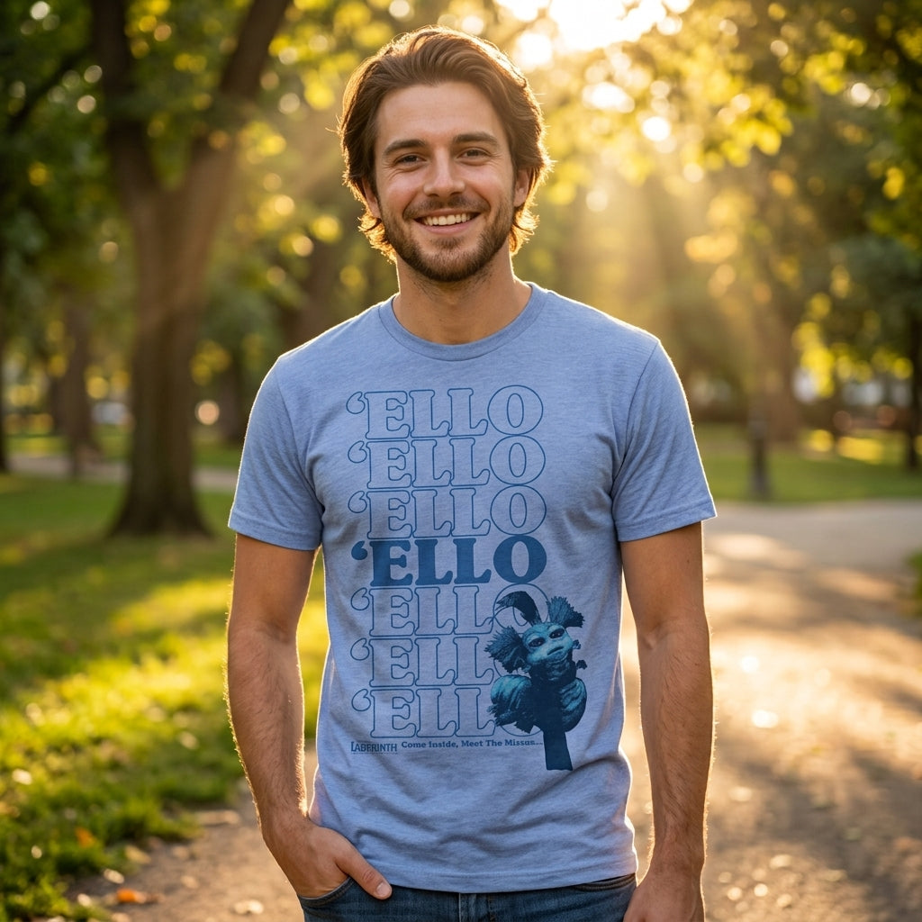 Ello Repeated Worm Men's T Shirt