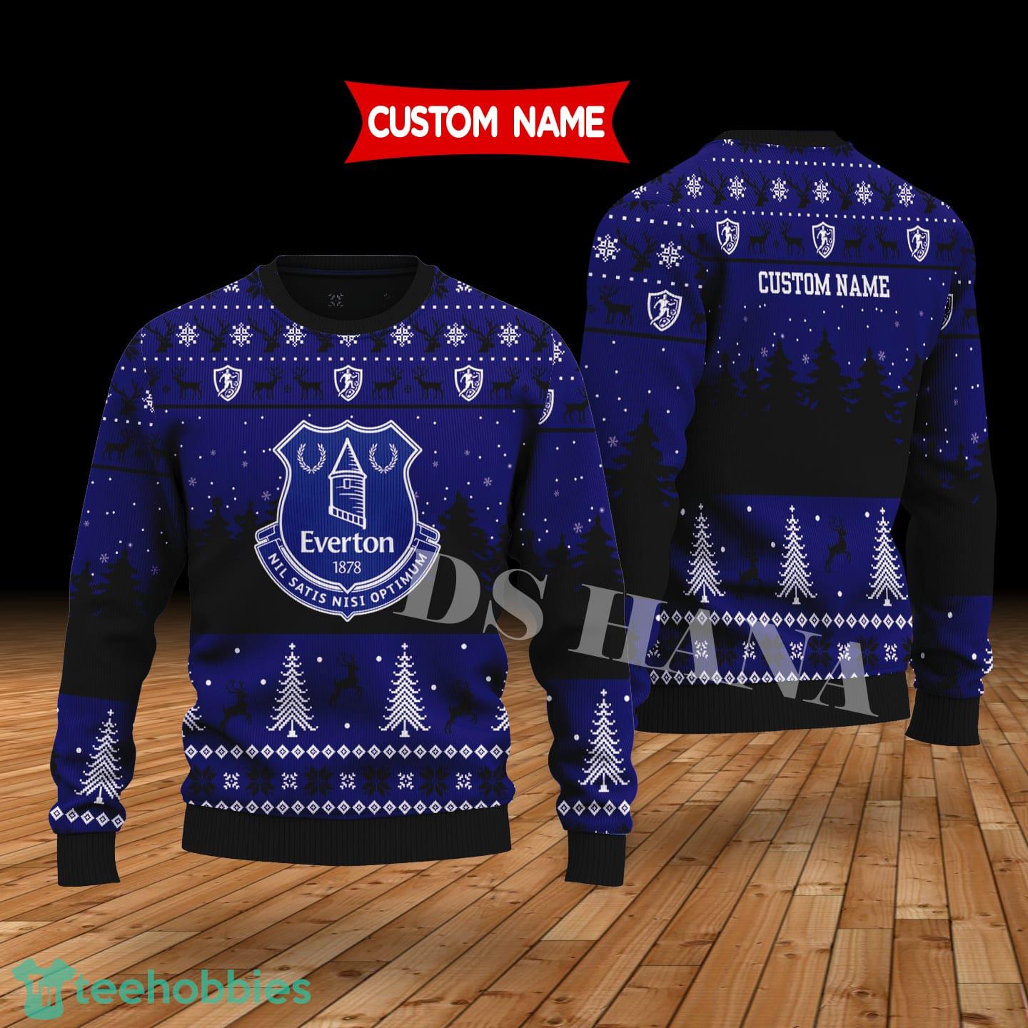Everton Custom Name Merry Xmas Sweater For Soccer Sport Team’s Fans Sweater